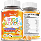 Edmmyliy Kids Multivitamin Gummies front bottle view for daily immune support.