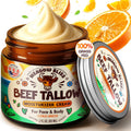 Beef Tallow for Skin - Moisturizer Cream - 100% Grass Fed - Whipped Beef Tallow - Organic Jojoba Oil - Organic Shea Butter - Supports Eczema, Rosacea+ - Made in USA - Citrus Breeze - 2 oz - Image 1