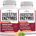 NEW AGE Digestive Enzymes 120 Vegan Capsules bottle front view for premium gut health