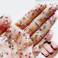 Belleboost 2000 pieces colorful nail art charms set front view