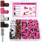 Haozher 135 piece nail drill sanding bands set front view