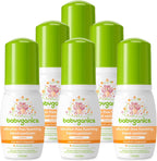 Babyganics Foaming Pump Hand Sanitizer, Alcohol Free, Travel Size, Mandarin, Kills 99.9% of Common Bacteria, Moisturizing, 1.69 Fl Oz (Pack of 6) - Image 1
