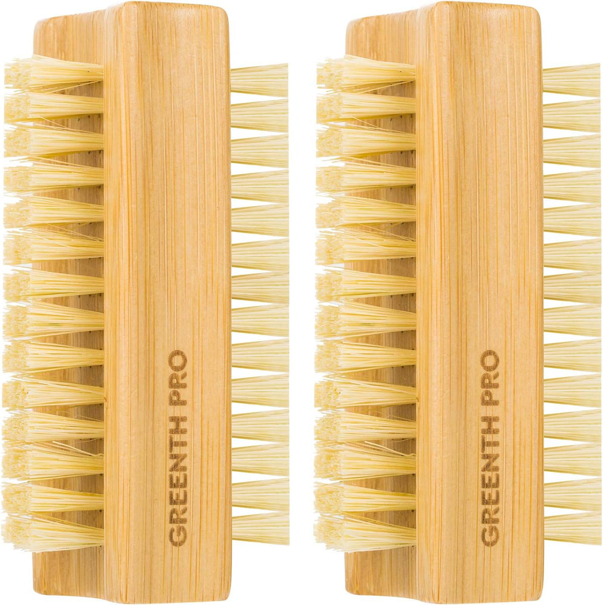 Greenth Pro Bamboo Nail Brush set front view