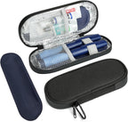 BLK8IGHT insulin pen cooler travel case front view black portable medical bag