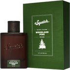 Dr. Squatch Natural Cologne For Men Woodland Pine front view green cardboard packaging