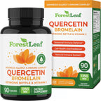ForestLeaf Quercetin with Bromelain 1350mg advanced immunity supplement front view container