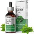 Horbäach Nettle Leaf Extract Drops front view bottle showing alcohol free vegetarian liquid supplement label