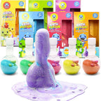 SWCANDY kids bath bomb potion six pack front view showcasing colorful flask bottles.