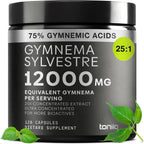 Toniiq Gymnema Sylvestre 500mg 120 vegetarian capsules front bottle view
