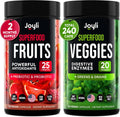 Joyli Nutrition Fruits and Veggies Supplement 240 capsules front view