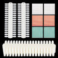 Tbestmax 3 sets 216 tips nail color swatch display board front view