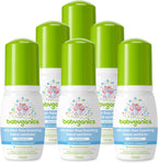 BabyGanics Foaming Pump Hand Sanitizer, Alcohol Free, Travel Size, Fragrance Free, Kills 99.9% of Common Bacteria, Moisturizing, 1.69oz (Pack of 6) - Image 1