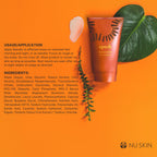 Intensive moisturizing cream for cracked heels showing the Nu Skin branding.