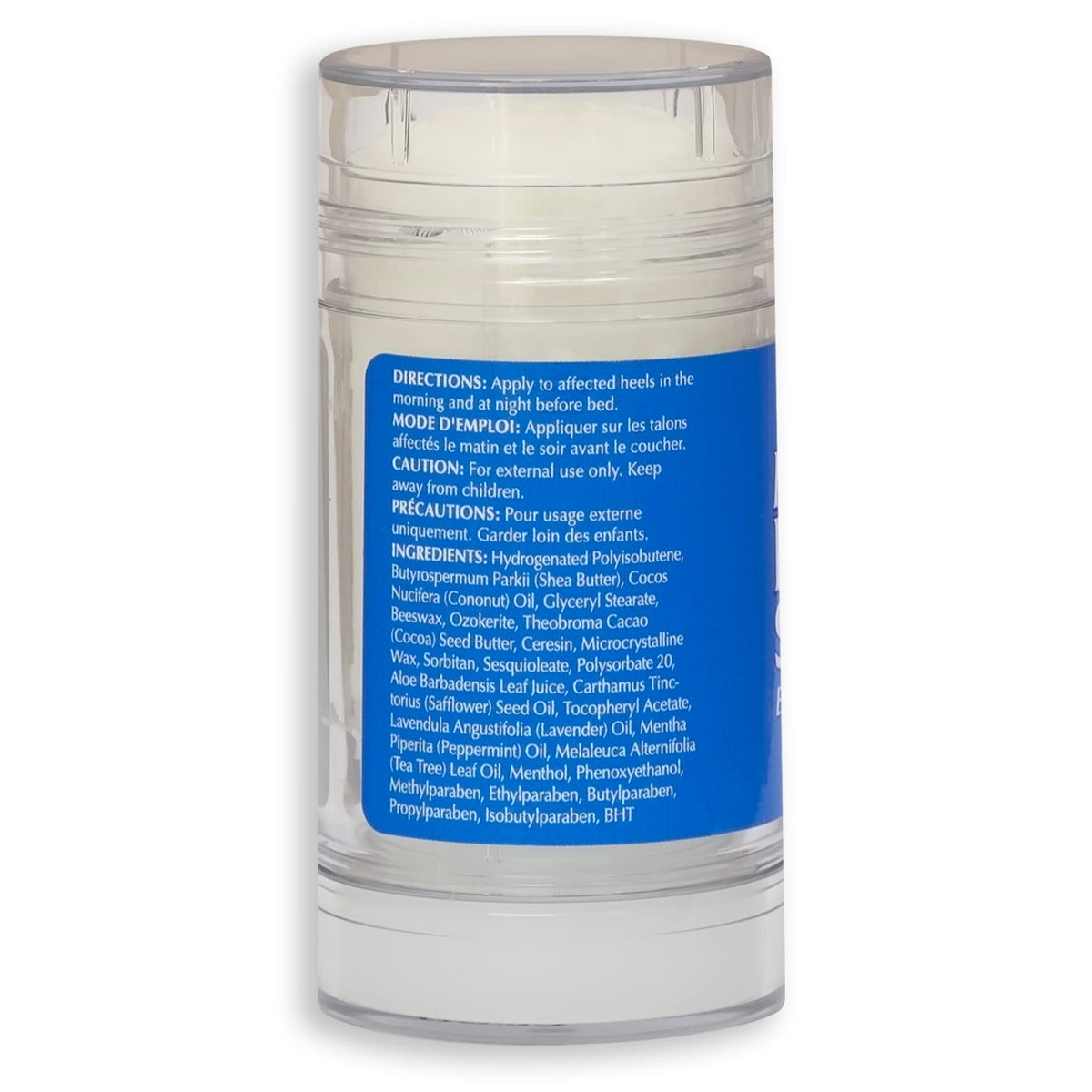 Travel size 2.5 ounce Miracle of Aloe foot repair stick for daily use