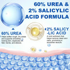 Urea foot care balm stick twisted open demonstrating the solid formula texture.