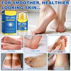 Close up view of the ingredients label on the authentic imported foot care product.