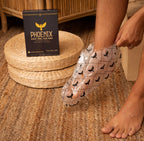 Before and after results of extra strength foot exfoliation for men