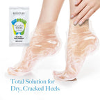 Twelve pair pack of Bodipure moisturizing foot masks for intensive hydration.
