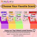 Natural ingredients graphic showcasing aloe vera and peach extract for smooth feet