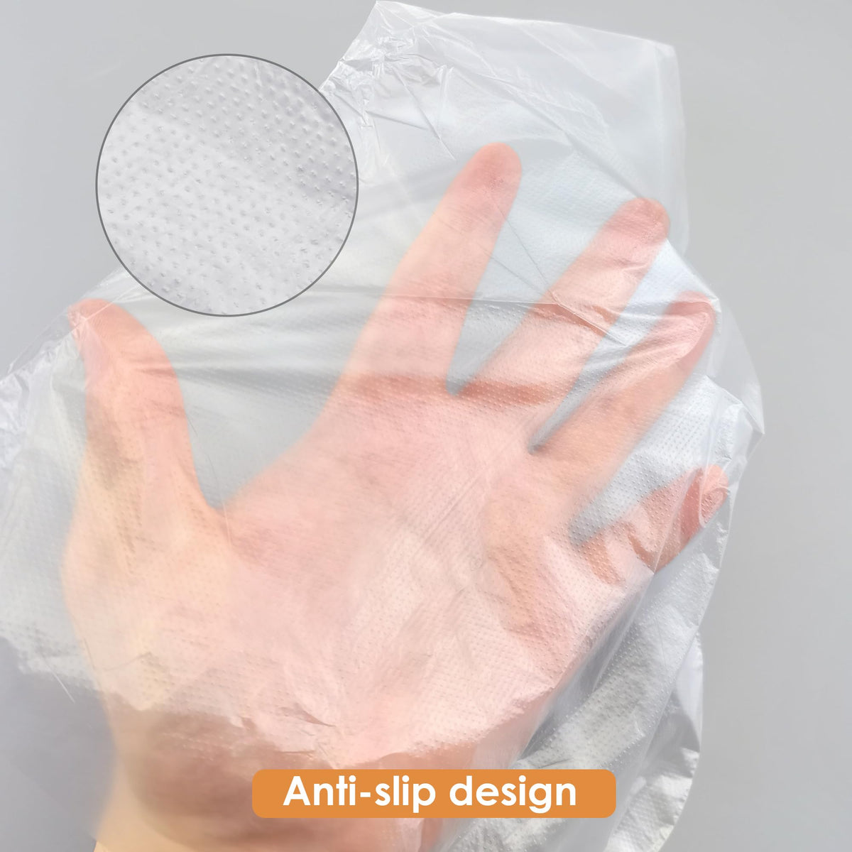 Quacc tear-resistant polyethylene plastic booties for shoe trial hygiene