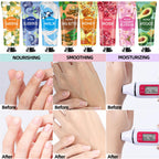 Authentic USA imported botanical hand cream variety tubes close up