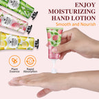 ANKOOY pocket sized deeply hydrating hand moisturizers showing portable travel tubes