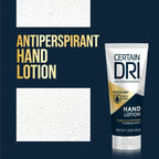 Authentic Certain Dri clinical antiperspirant hand lotion imported container close up