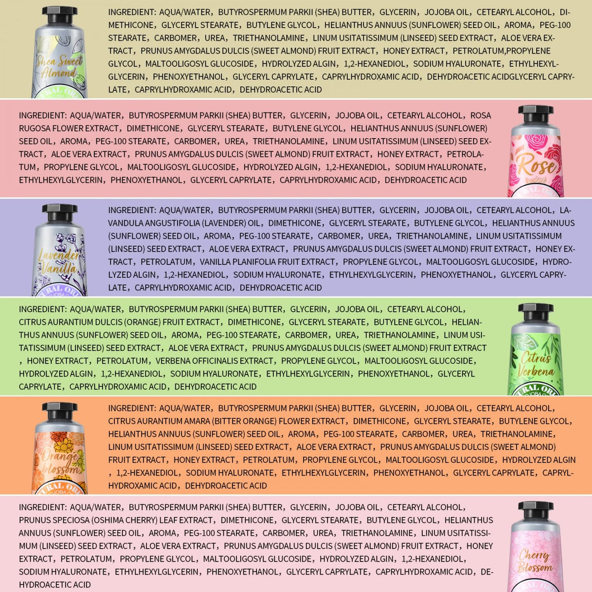 Authentic USA imported Yoken moisturizing hand lotion pack text detail