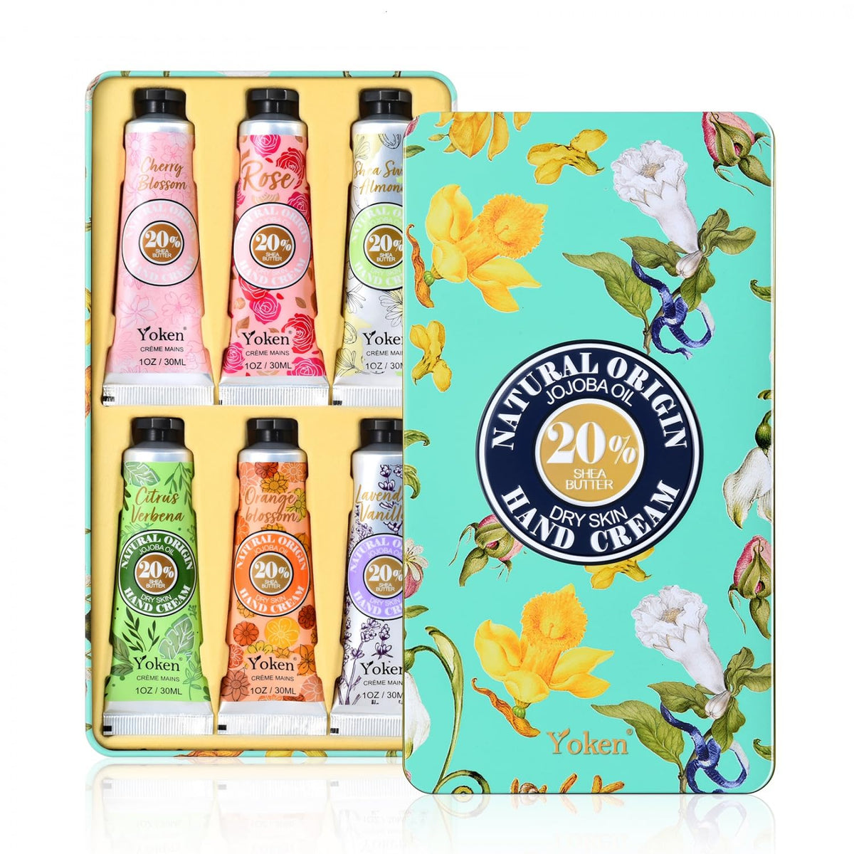 Yoken paraben free clean ingredient hand cream variety set texture