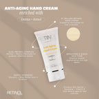 Robanda Retinol Anti Aging Hand Cream cap view showing easy dispense opening