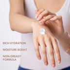 Close up of the product cap and seal on the Dionis 3.3 Ounce hand and body lotion