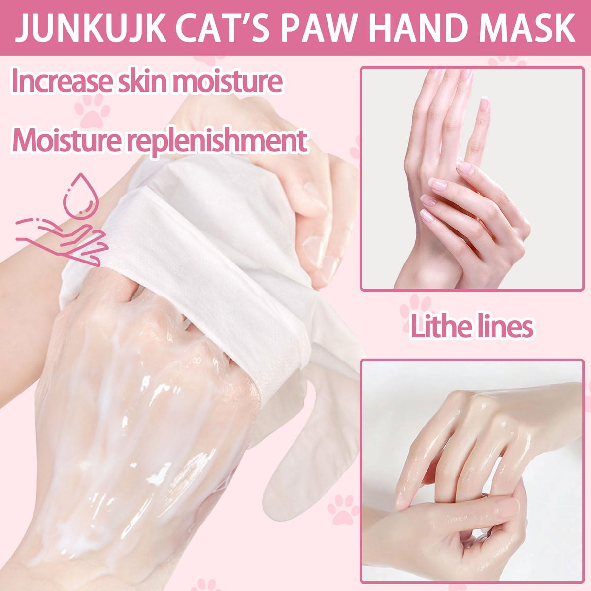 Close up of JunKuJK hand mask serum ingredients