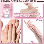 JunKuJK hand mask gloves in use on hands