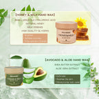 Application process of Viola House peel off hand mask on hands