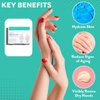 Top view of Patchology Perfect Ten hand mask packaging design