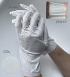 Texture of the serum-infused material inside the hand mask