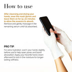 Close up of Dlux Professional hand treatment serum formula