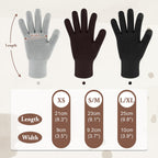 Model wearing Mig4u black touch screen gloves