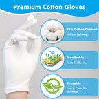 Close up view of breathable cotton fabric for dry hands