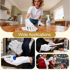 Fotkyxh cotton gloves used for jewelry and coin inspection tasks