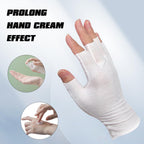 Close up of breathable cotton material on PKRFCJ fingerless gloves