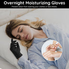 Six pairs of black spa gloves for overnight hand care