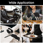 Twelve count set of Segbeauty black utility gloves
