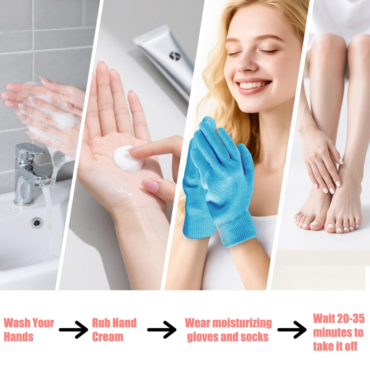 Style Keepers skin care set for overnight hand and foot repair