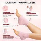 Vhoi moisturizing socks demonstrating hydrating gel lining
