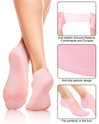 Person wearing Blatown moisturizing socks at home