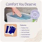Therabath paraffin wax beads being poured into a thermotherapy bath machine
