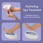 Conair True Glow heated wax machine showing interior tub with melted paraffin wax