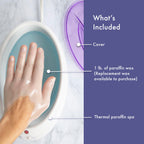 Conair True Glow Paraffin Bath packaging box with one pound unscented wax refill