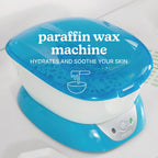 Thermal hot wax therapy machine showing ready light indicator and locking lid